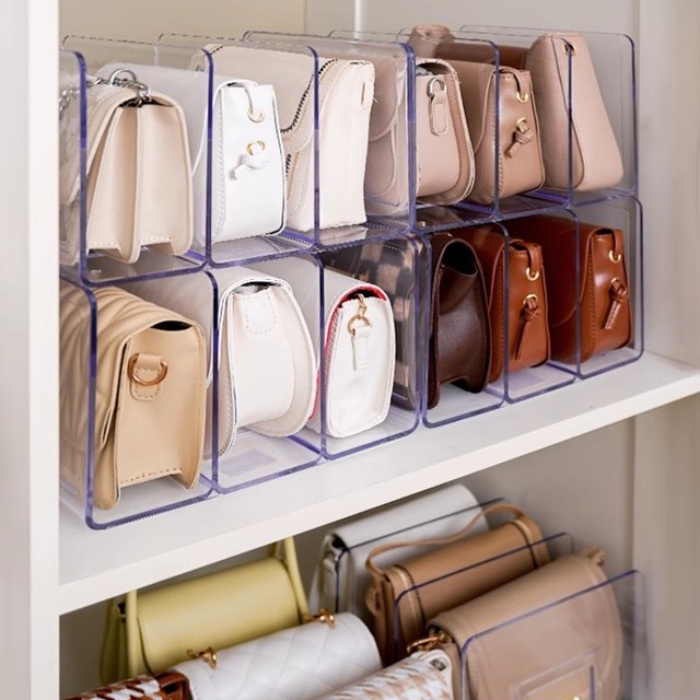 Handbag Storage Rack Wardrobe Divider Shelf Luxury Bag Storage Rack  Transparent Handbag Purse Divider Shelf Bags Display Racks - AliExpress